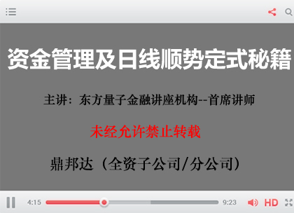 三、资金管理及日线顺势定式秘籍